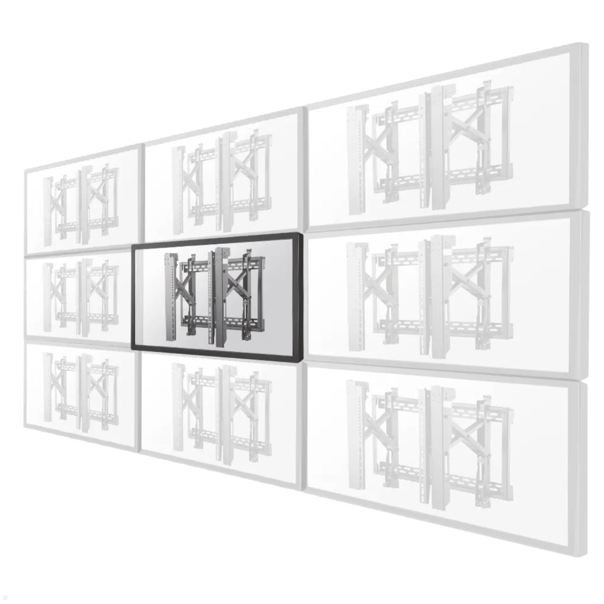 Neomounts LED-VW2500BLACK1 flache Videowall TV Wandhalterung bis 75 Zoll Anwendung