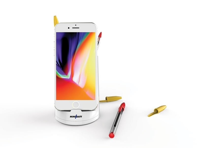 miniBatt MB-PWCUP Stifthalter mit kabellosem Qi-Ladestation