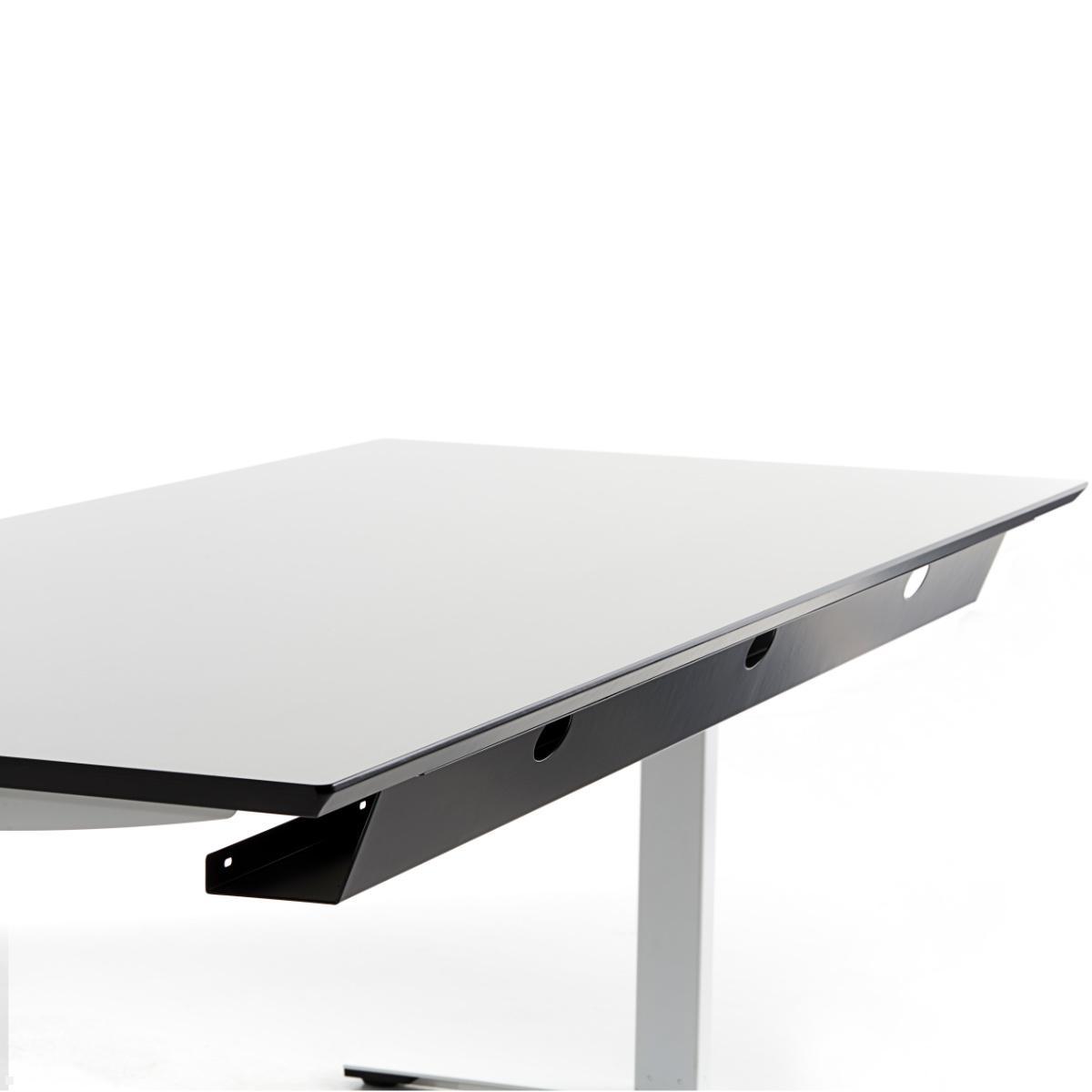 TecLines TKK007B Kabelkanal Schreibtisch 115 cm, schwarz, Anwendungsbeispiel