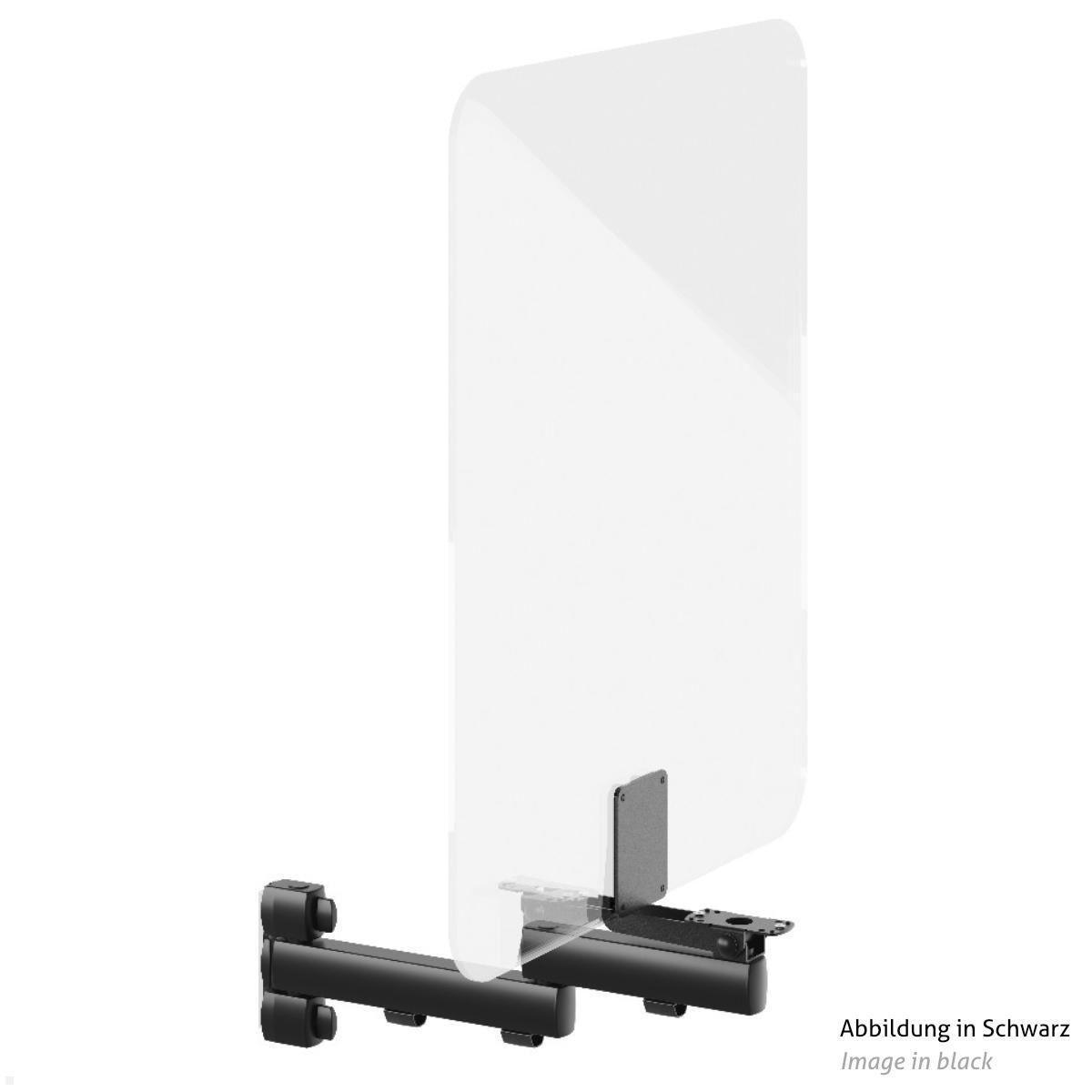 POS Tragarm mit Schutzscheibe (853+4539+002), silber