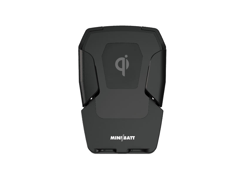 miniBatt MB-PWDRIVE kabelloses Auto Qi-Ladegerät FAST CHARGE front