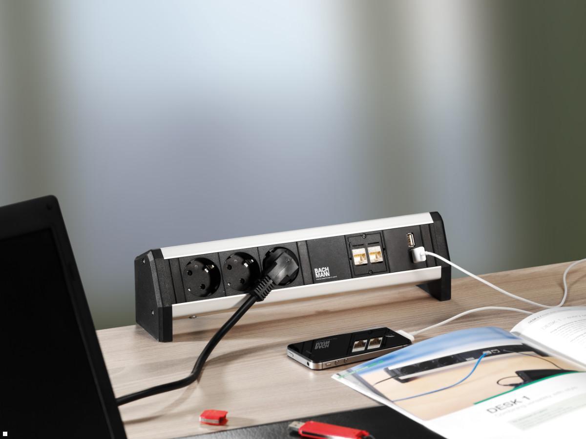 Bachmann DESK 1, 2x Steckdose (902.1131) Beispielbild