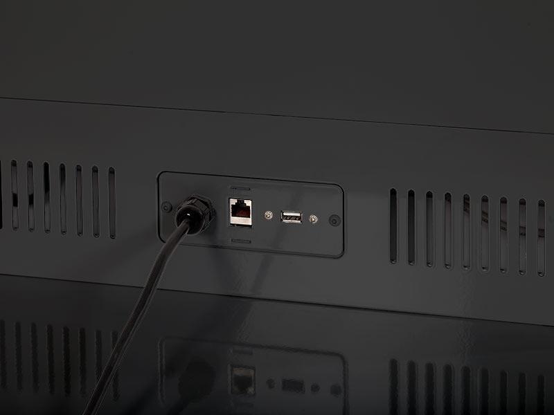 MonLines MDS022B Design PCAP Touch Display Stele 70 Zoll THIN Premium Anschlüsse