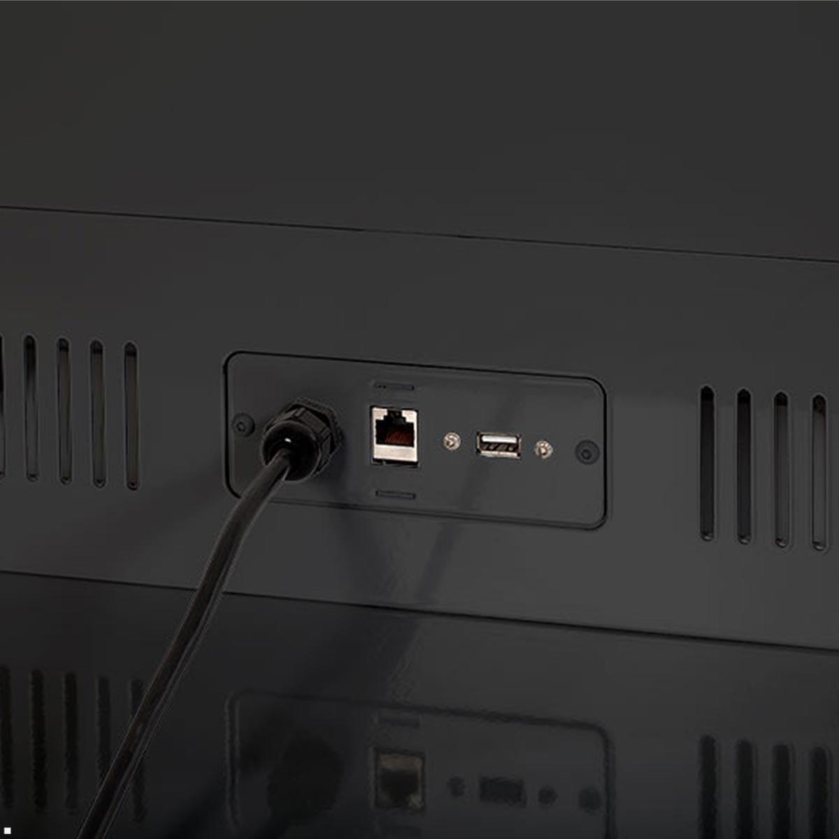 MonLines MDS014B Design IR Touch Display Stele 43 Zoll THIN Anschlüsse