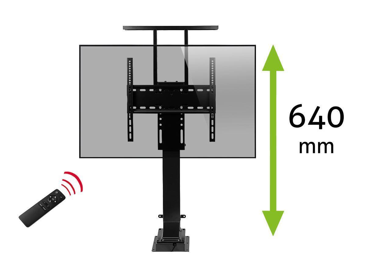 MonLines MLS005B myTVLift Einbau TV Lift 32-48 elektrisch, 640 Hub, schwarz