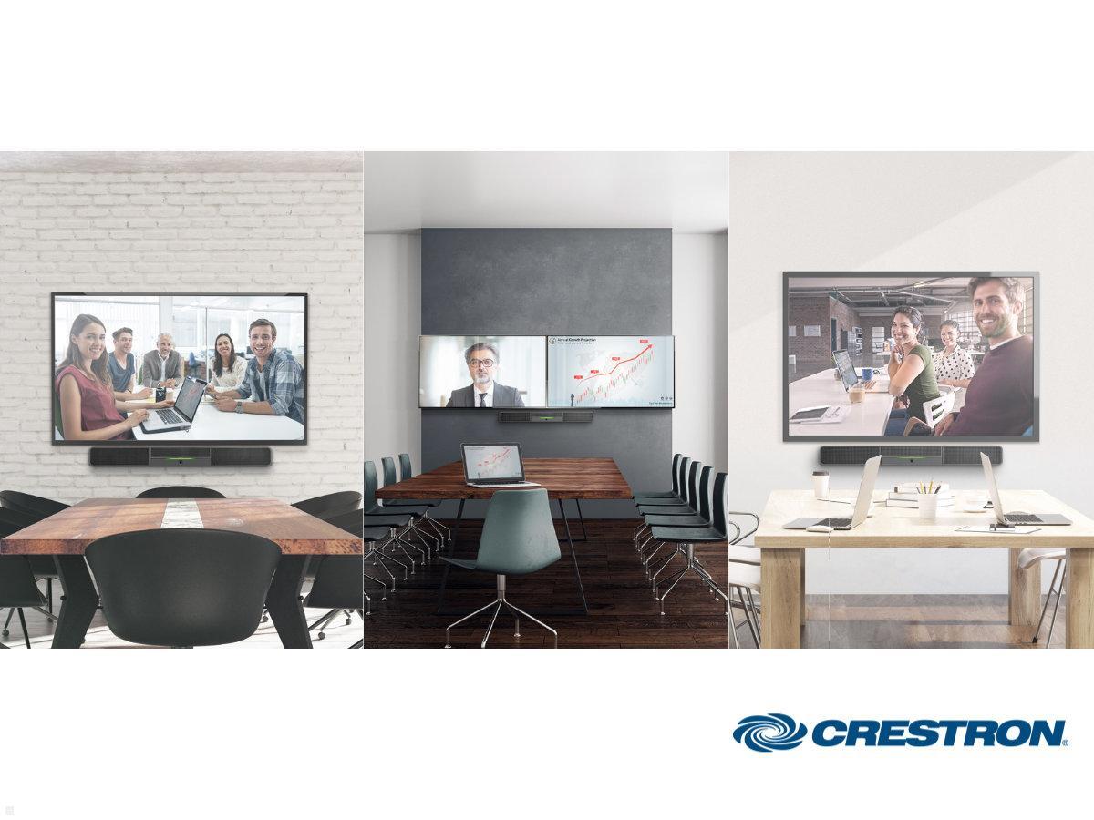 Crestron UC-SB1-CAM Soundbar mit Full HD Kamera für Videokonferenzsystem, Konferenzraum