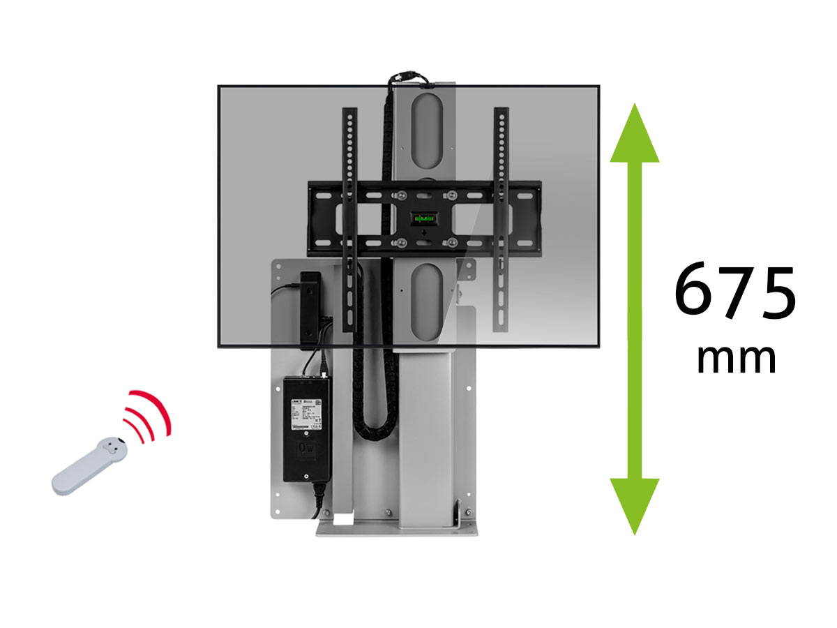 MonLines MLS675S myTVLift Standfuß elektrisch, 675mm, silber