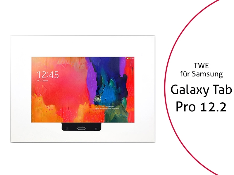 TabLines TWE007W Tablet Wandeinbau für Samsung Tab Pro 12.2 HB, weiß