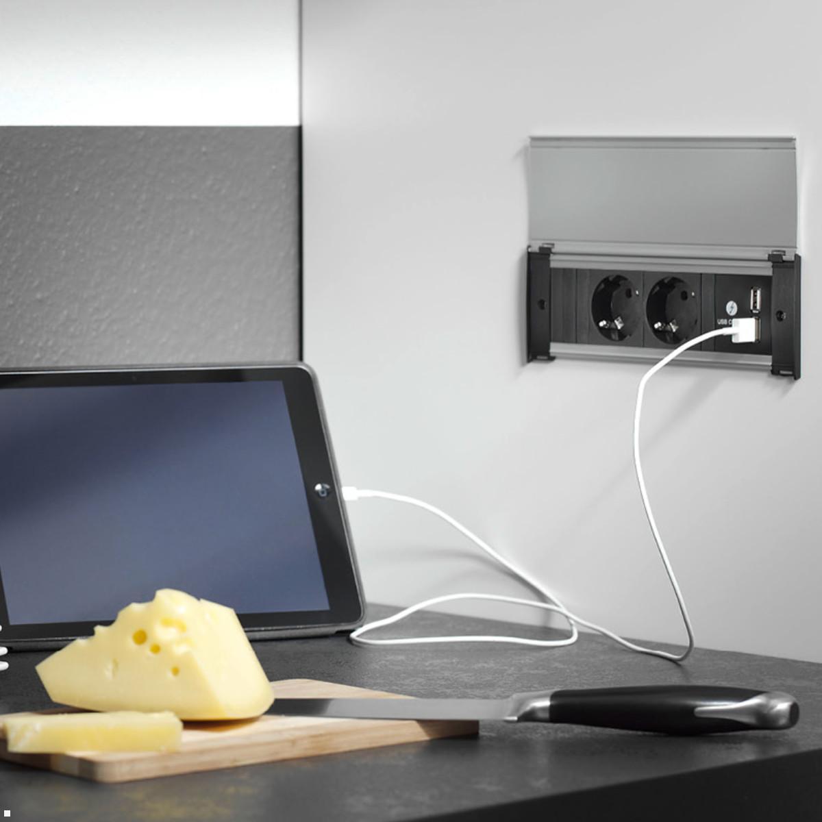 Bachmann KAPSA XS 1x Steckdose 1x USB-Charger A/C (927.701), Anwendungsbeispiel