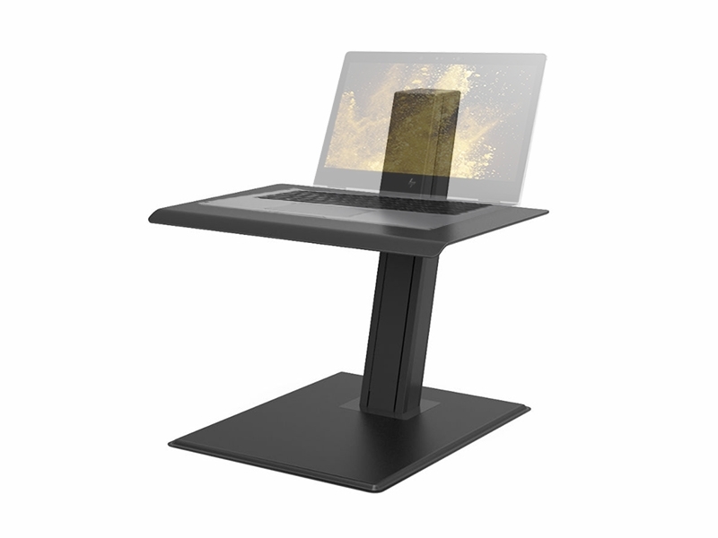 Humanscale QuickStand Eco Laptop Steh-Sitz Arbeitsplatz, schwarz