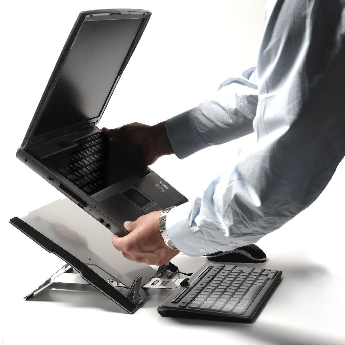 BakkerElkhuizen Laptopständer FlexTop 270, höhenverstellbar (BNEFT270), mobiles Arbeiten