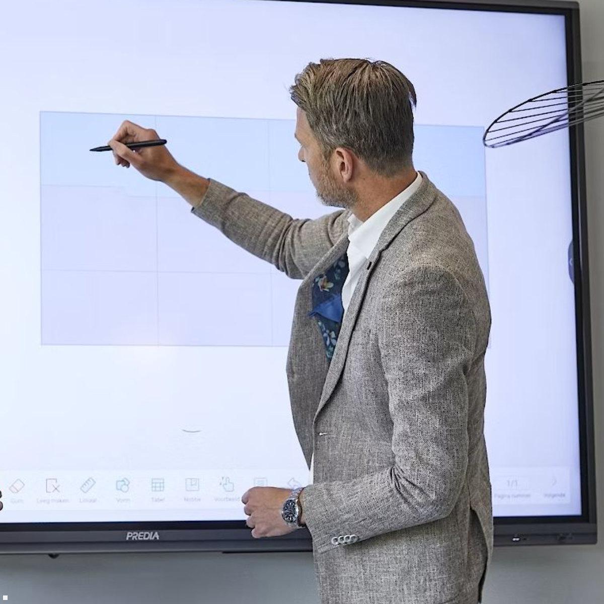 Predia Touch Swift 55 Zoll Touchscreen 4K LED Monitor Android digitales Whiteboard
