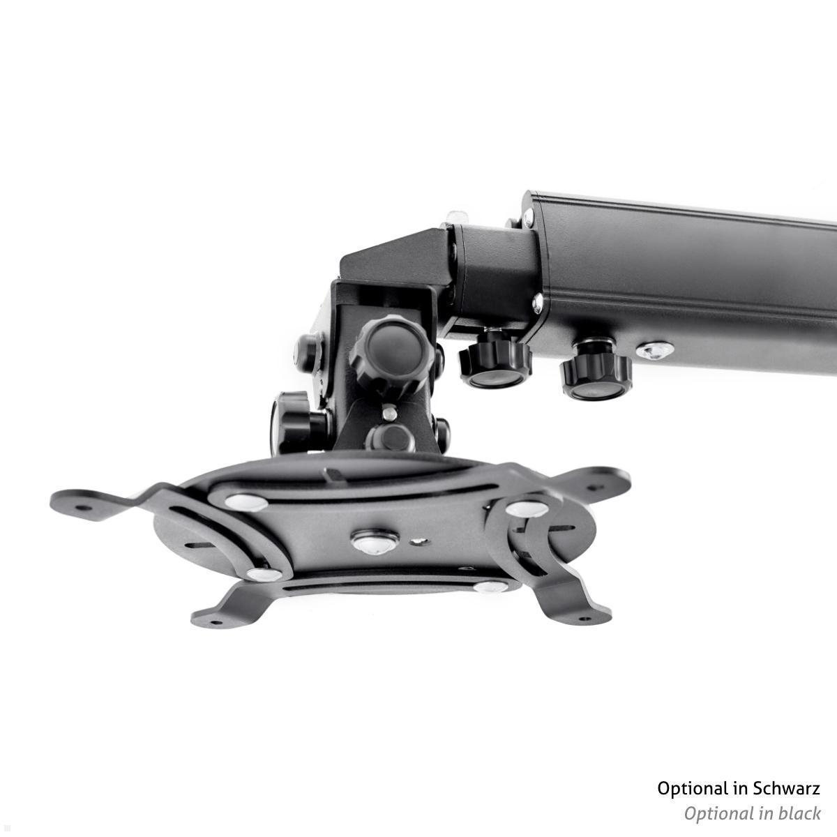 Edbak WPMV100W Beamer Wandhalterung 500-800 mm, weiß Feineinstellung