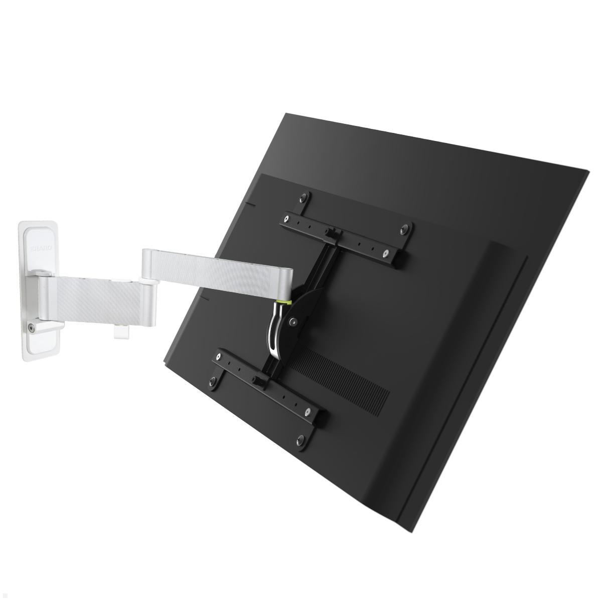 TV Wandhalterung Erard EXO 400TW3, schwenkbar, weiß bis 65 Zoll, Seitenansicht
