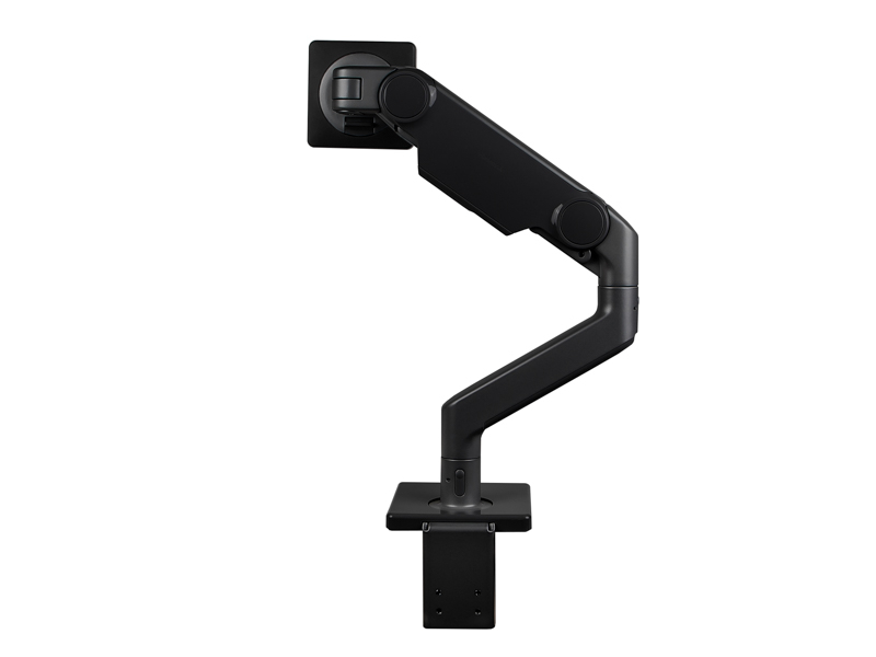 Humanscale M10 Monitor Tischhalterung Klemme, schräg, schwarz (M10CMBBTB) Rückansicht