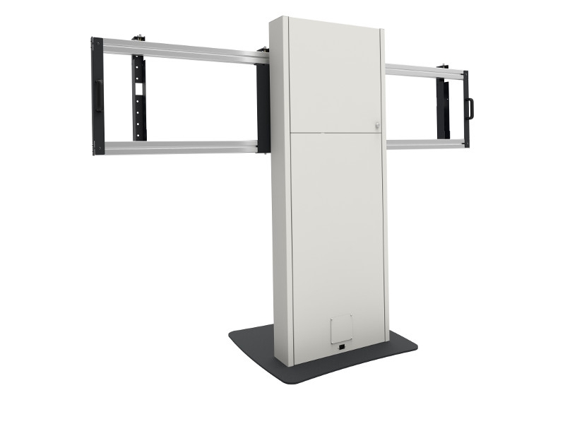 SmartMetals elektrischer Dual Monitorständer 65 Zoll Rückseite