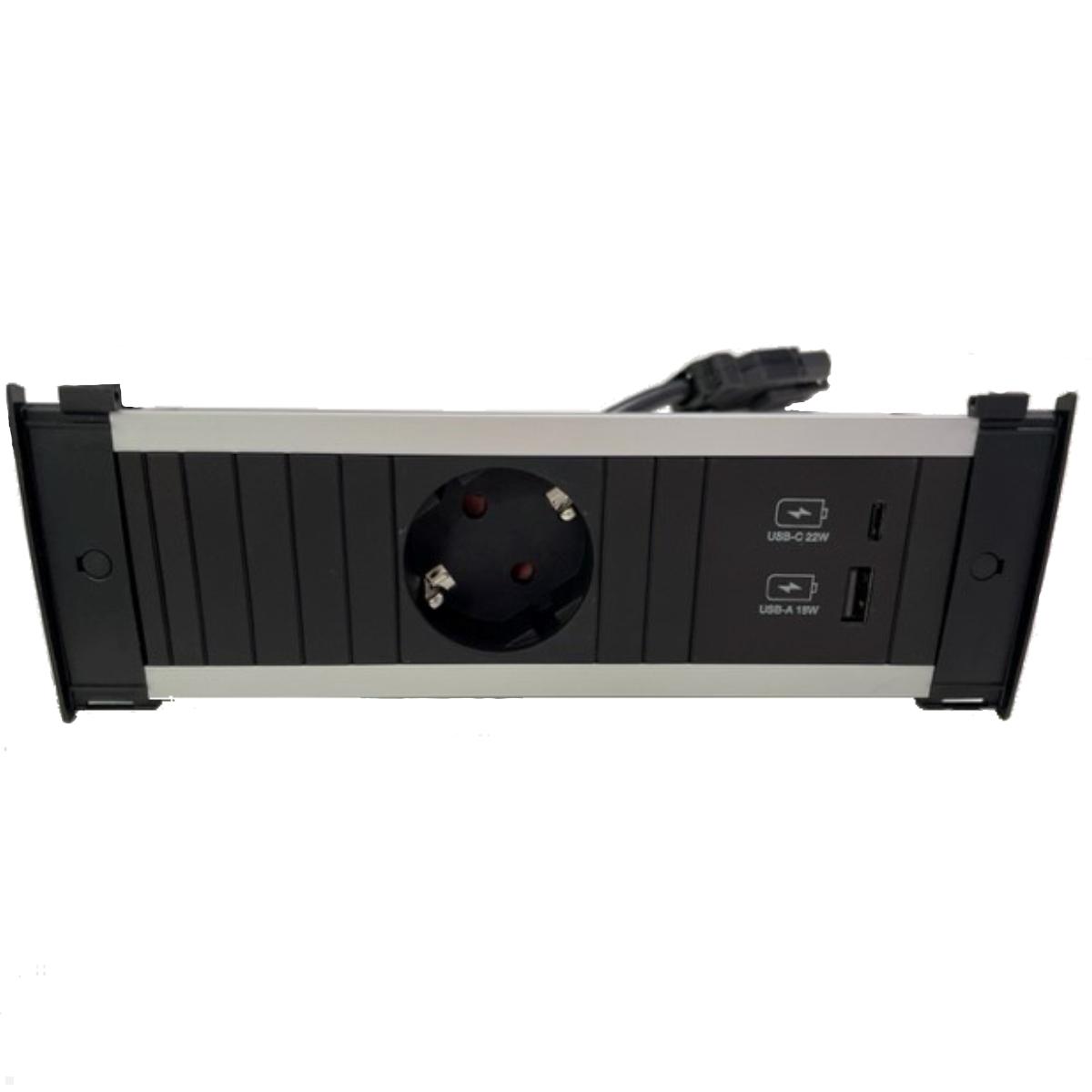 Bachmann KAPSA XS 1x Steckdose 1x USB-Charger A/C (927.701)