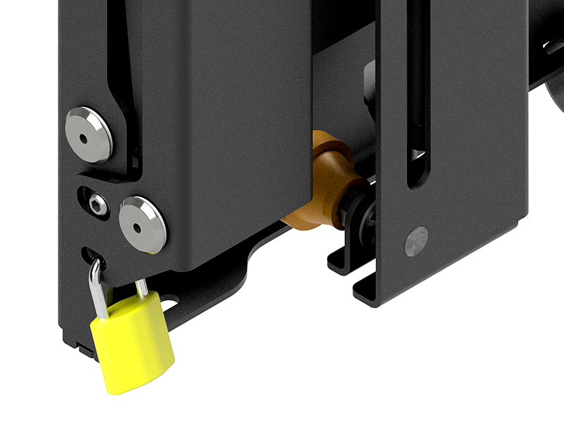 Edbak VWPOPT65 schmale Pop-out Videowall Wand Halterung, 40 - 65 Zoll abschliessbar