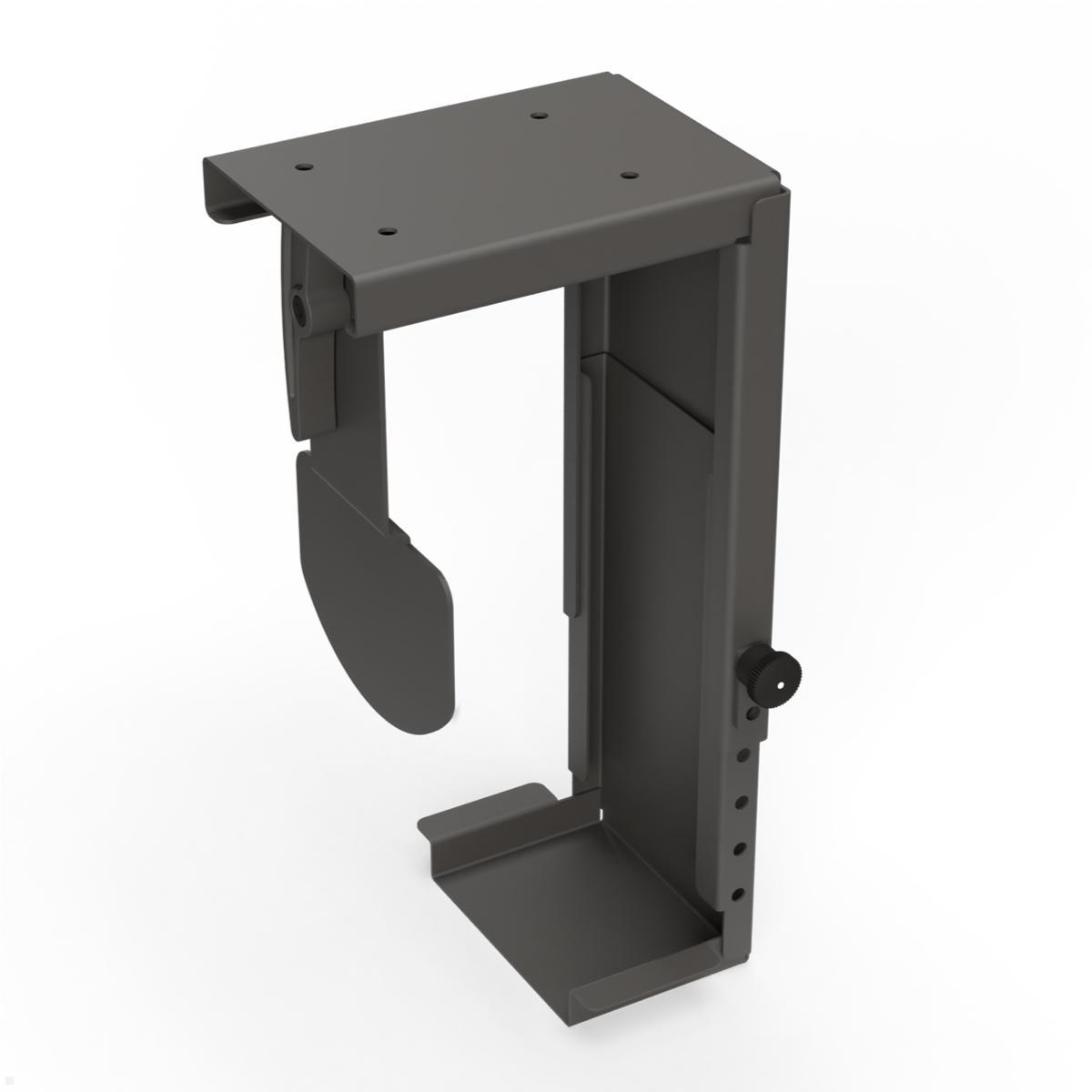 TecLines TPH002B Thin Client PC Halterung Untertisch 30-110 mm, schwarz