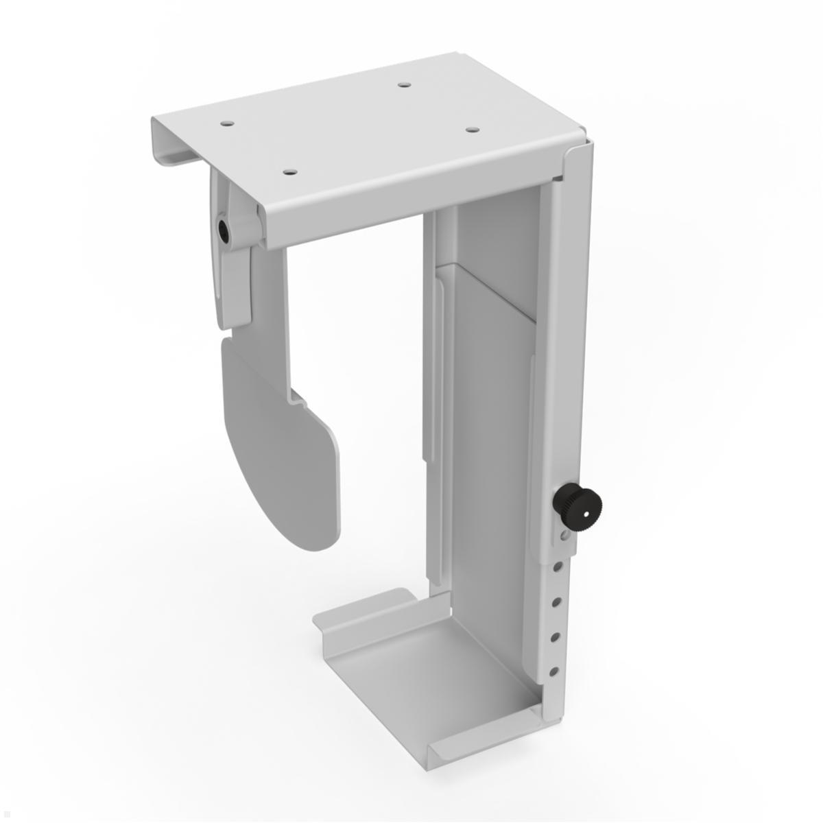 TecLines TPH002S Thin Client PC Halterung Untertisch 30-110 mm, silber