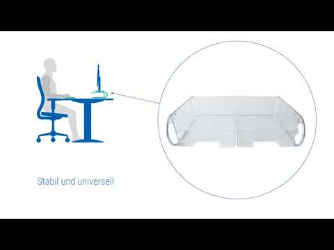 R-Go Monitorständer / Druckerständer XL RGOSC042, silber