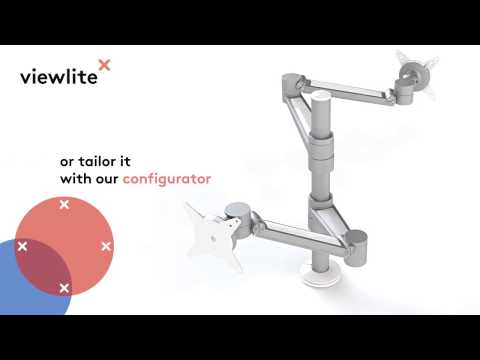 Dataflex Viewlite Plus Monitor Tischhalterung, weiß (58.620)