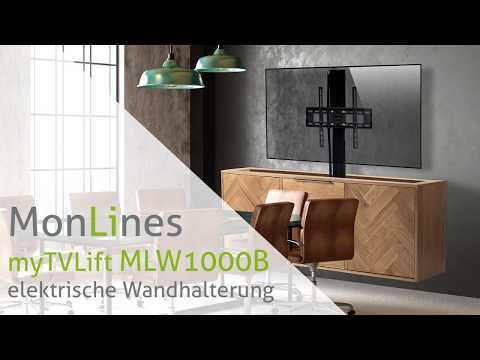 MonLines MLW675S TV Lift Wandhalterung elektrisch, 675mm, silber