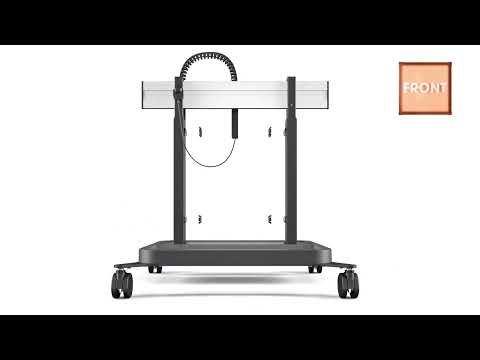 Vogels RISE 5308 mobiler elektrischer TV Ständer, 80 mm/s, Doppelrollen