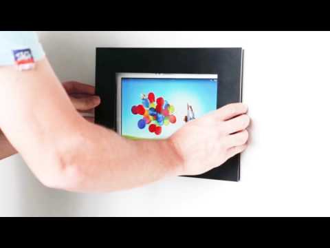 TabLines TWE072B Tablet Wandeinbau für Apple iPad Pro 12.9 (3./4. Gen.), DS, schwarz