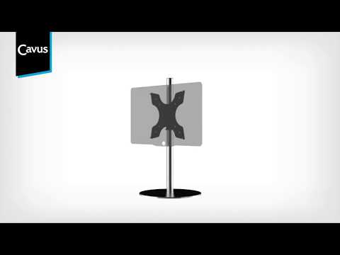 Cavus CAVF51C61M31 Monitorständer 1000mm oval 42-75 Zoll, schwarz